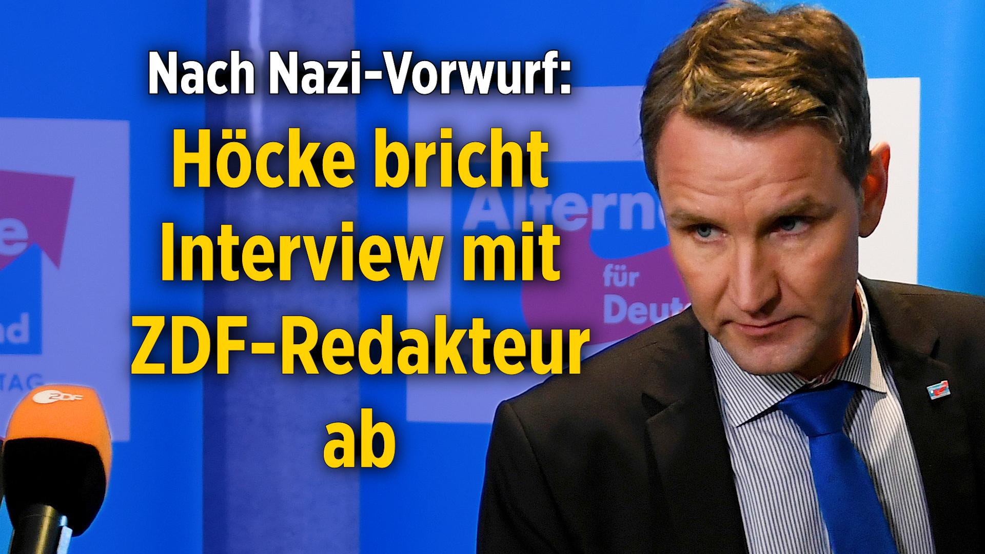 Unseri S Bj Rn H Cke Beendet Zdf Interview Nach Mein Kampf