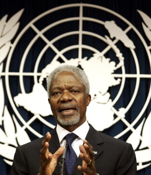 Kofi Annan auf dem richtigen Weg