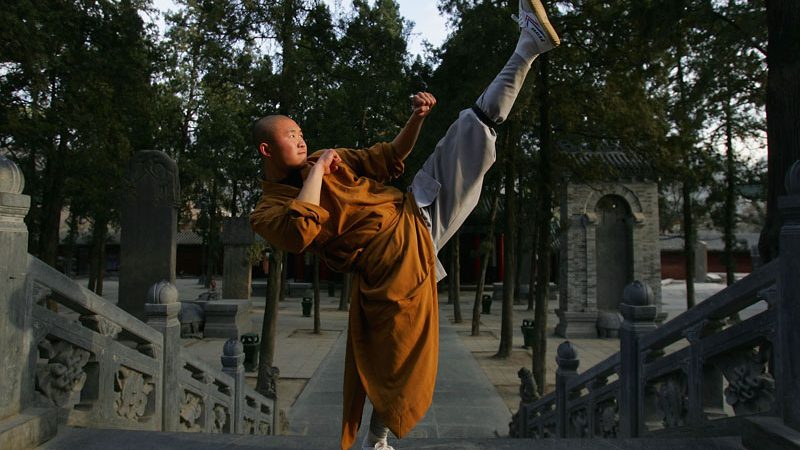 Das berühmte Shaolin-Kloster in Dengfeng, Provinz Henan, China