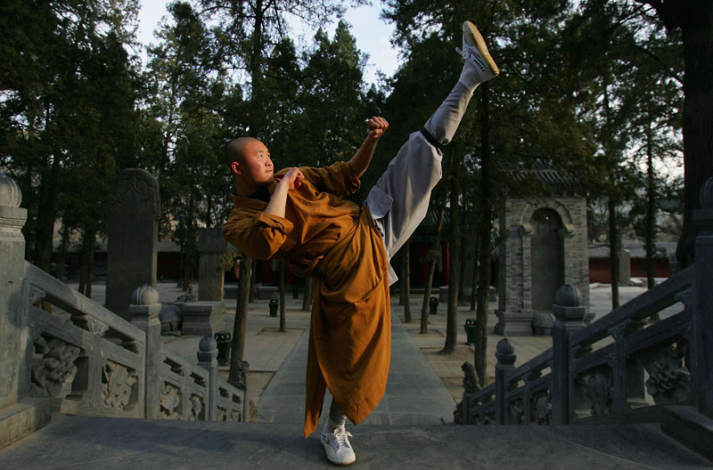 Das berühmte Shaolin-Kloster in Dengfeng, Provinz Henan, China