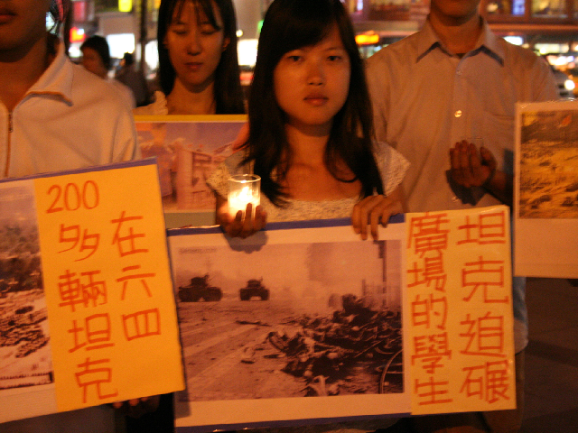 Studenten in Taiwan gedenken des Tiananmen-Massakers von 1989 in Peking