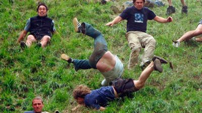 „Cheese Rolling and Wake“ in Gloucestershire