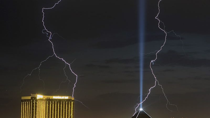 Gewitter über Las Vegas, Nevada
