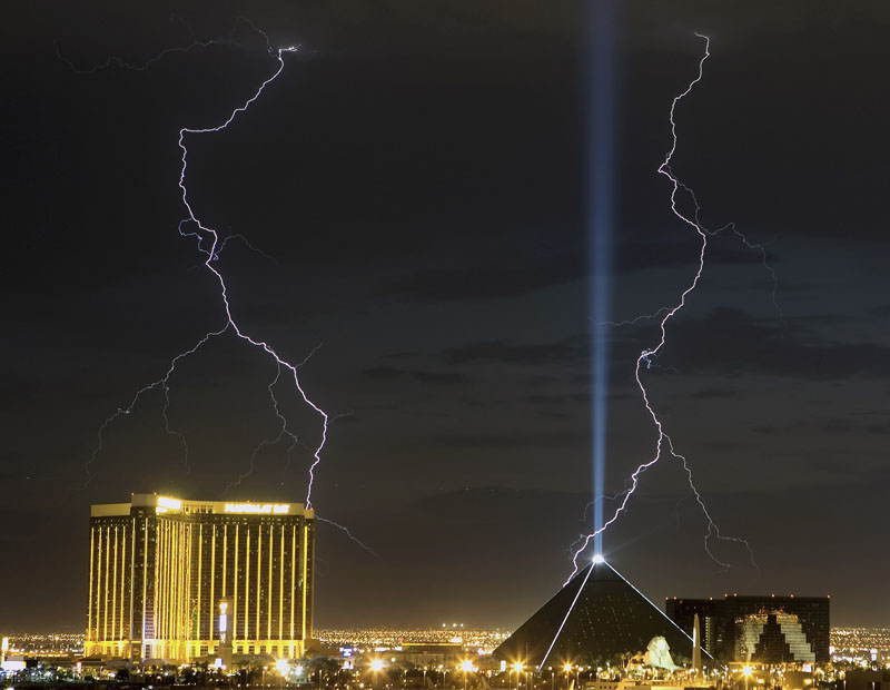 Gewitter über Las Vegas, Nevada