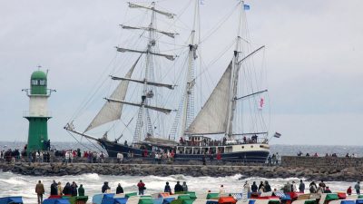 Die 15. Hanse Sail in Rostock noch bis zum 14. August