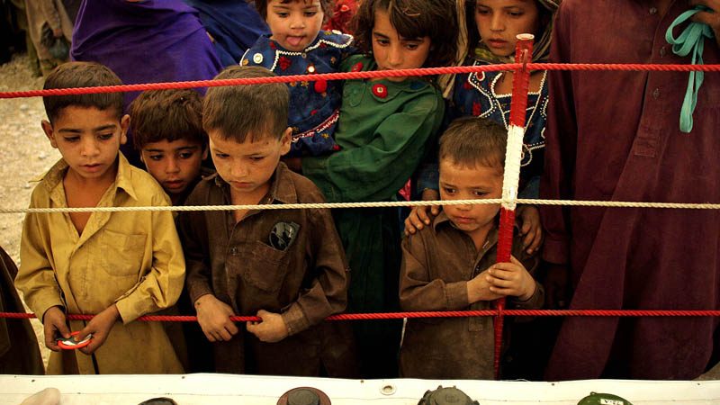 Aufklärung der UNO über den Umgang mit gefährlichen Hinterlassenschaften des Krieges in Kabul, Afghanistan