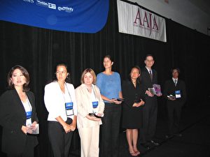 Die Gewinner. In diesem Jahr haben mehr als 100 Medien Artikel für den AAJA-Wettbewerb eingereicht. (ET) 
