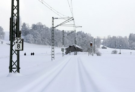 Bayern und die Schweiz ersticken im Schnee