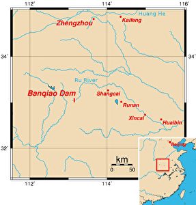 Das Gebiet des Banqiao-Stausees in der Provinz Guangdong.