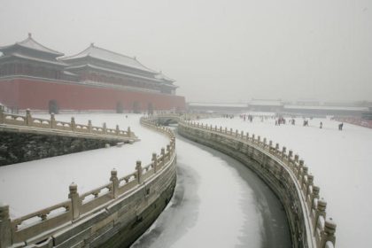 Peking im Schnee zum Jahreswechsel