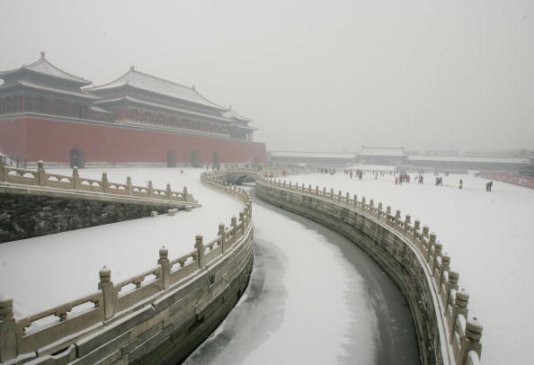 Peking im Schnee zum Jahreswechsel
