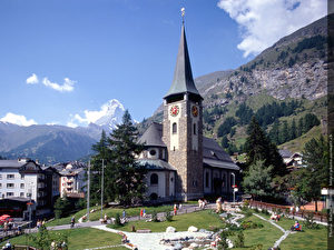 Dorfkirche in Zermatt. (