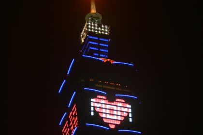 Auf dem höchsten Turm der Welt