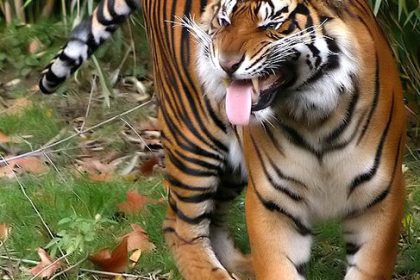 Dreibeiniger Tiger überlebt im Dschungel von Sumatra