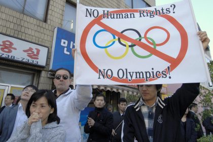 Proteste gegen olympische Spiele…