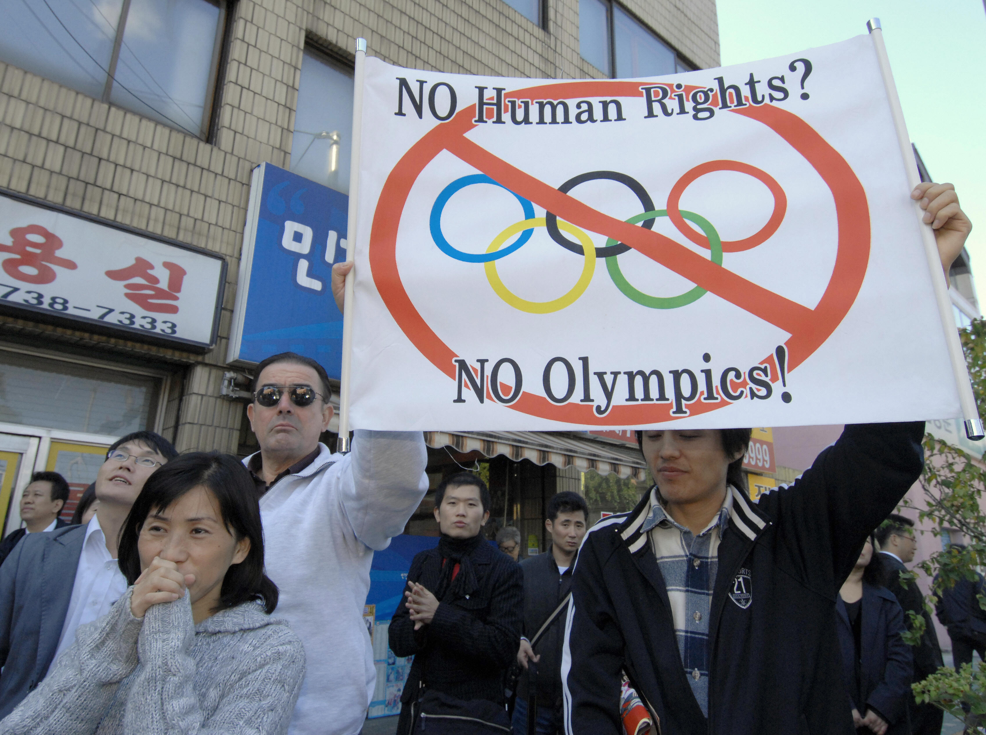 Proteste gegen olympische Spiele…