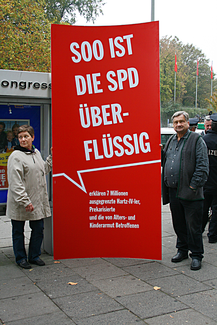 Wähler mit Sozialreform der SPD unzufrieden