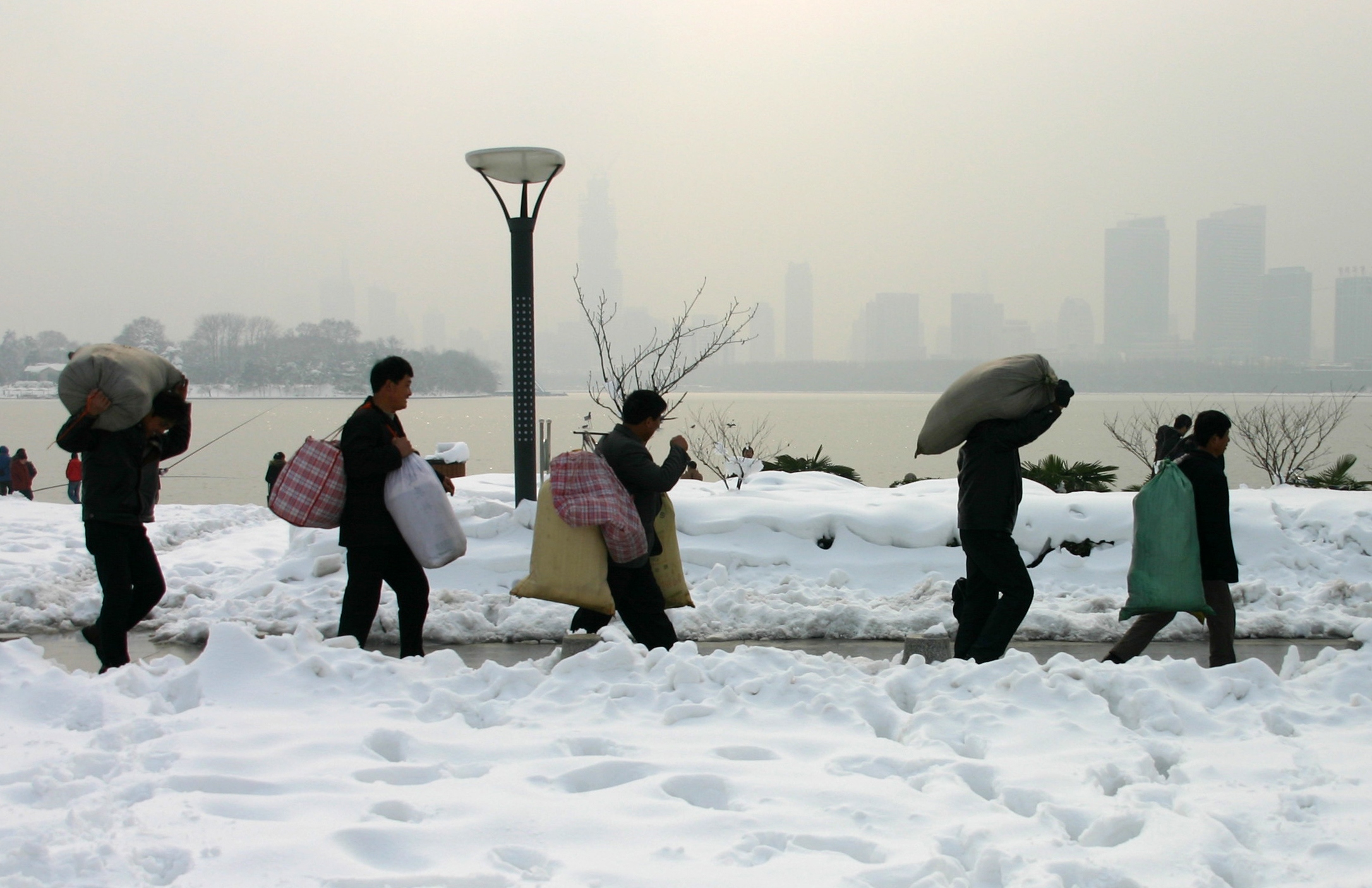 Schneedrama in Chinas Provinzen