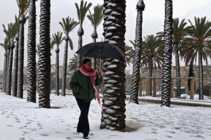 Schnee in Israel
