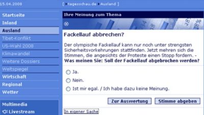 ARD „Tagesschau.de“ im Visier chinesischer Blogger