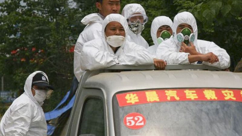 Radioaktive Gefahr durch unterirdische Nuklear-Explosion im Epizentrum von Sichuan