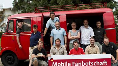 Die „Mobile Fanbotschaft“ auf der Euro 2008