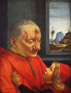 Großvater und Enkel; 1490 n.Ch. (Musée du Louvre, Paris)
