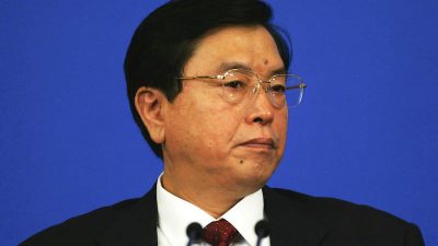 Chinas Stellvertretender Ministerpräsident Zhang Dejiang im Kanzleramt