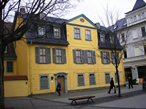 In diesem Haus lebte Schiller drei Jahre lang bis zu seinem Tod 1805. (Joachim Frank)
