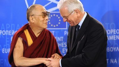 EU Plenarsitzung in Brüssel mit dem Dalai Lama