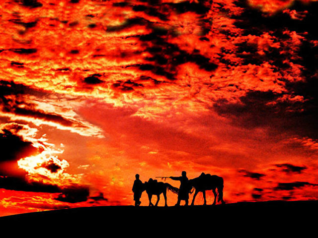 "Sonnenuntergang in der Mongolei" von Zhiping Zhang - Gewinner  des letzten Fotowettbewerbs. (Epoch Times)
