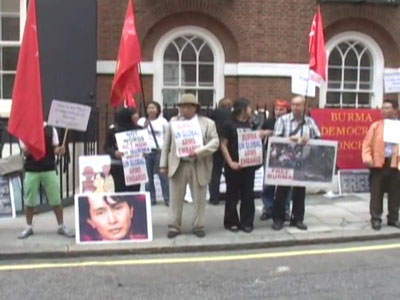 London: Protest for Aung San Suu Kyi