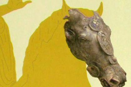 Germany: Roman Bronze Horse Head Discovered