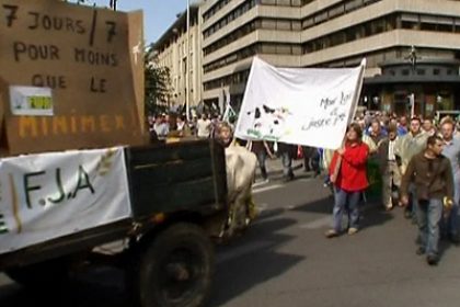 Dairy Farmers Protest Milk Price Collapse