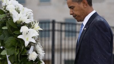 Obama am Pentagon Memorial