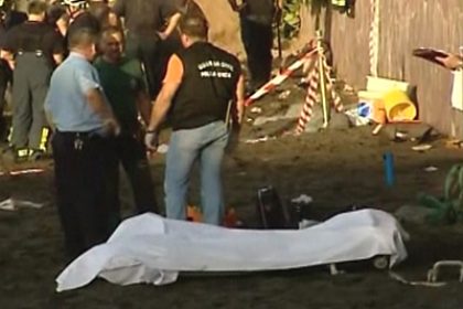 Landslide Hits Spanish Tourist Beach