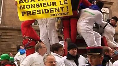 Greenpeace Activists Protest in France