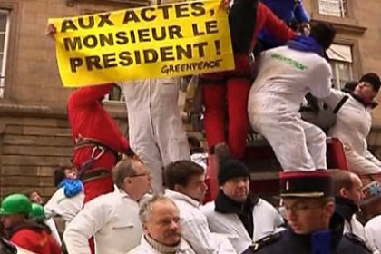 Greenpeace Activists Protest in France