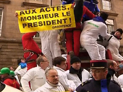 Greenpeace Activists Protest in France