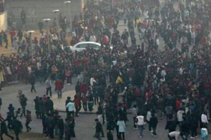 China: Riot Police and Strikers Clash in Suzhou