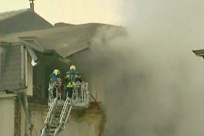 Building Collapse Caught on Film in Belgium