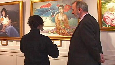 Falun Gong Art Exhibit in London