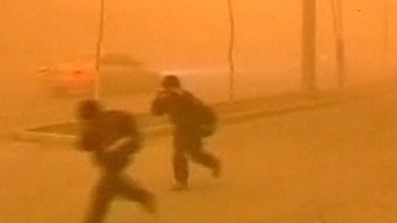 China: Sandstorm Blasts Areas of Xinjiang