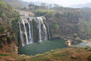 Der Wasserfall Huangguoshu verlor im Laufe der Zeit immer mehr von seiner ursprünglichen Kraft und Schönheit.