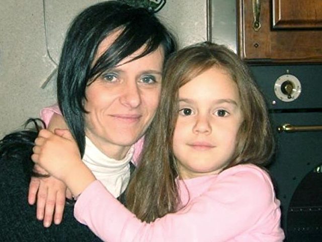 Federica Valz, mit Tochter Giulia