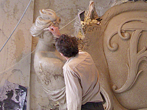 Mit Kolossalfiguren, Engeln und Adlern im Bunde für das Berliner Stadtschloss