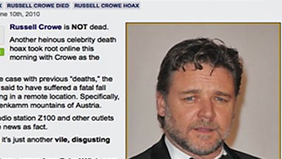 Russell Crowe Dead? Latest Celebrity Death Hoax