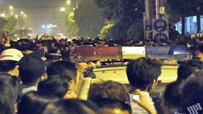 China: Thousands Protest after Chinese Official Slaps School Boy