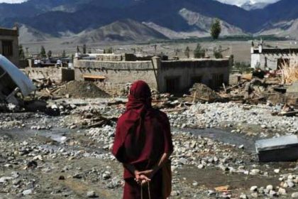 Flutkatastrophe auch im indischen Himalaja zwischen Pakistan und Tibet