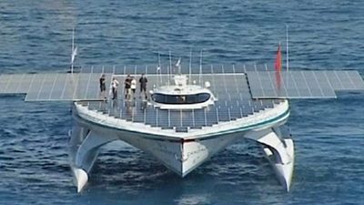 World’s Biggest Solar Powered Boat Seta Sail from Monaco